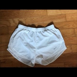 White running shorts